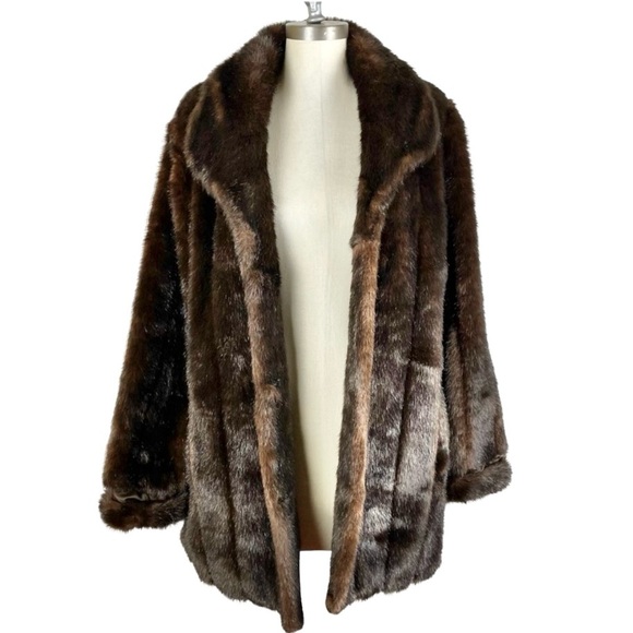 Fabulous Furs Vintage Faux Mink Sable Fur Coat - Picture 3 of 15